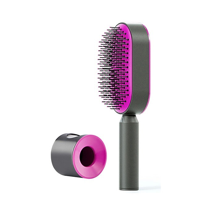 Self Cleaning Hair Brush | Effortless Detangling Design
